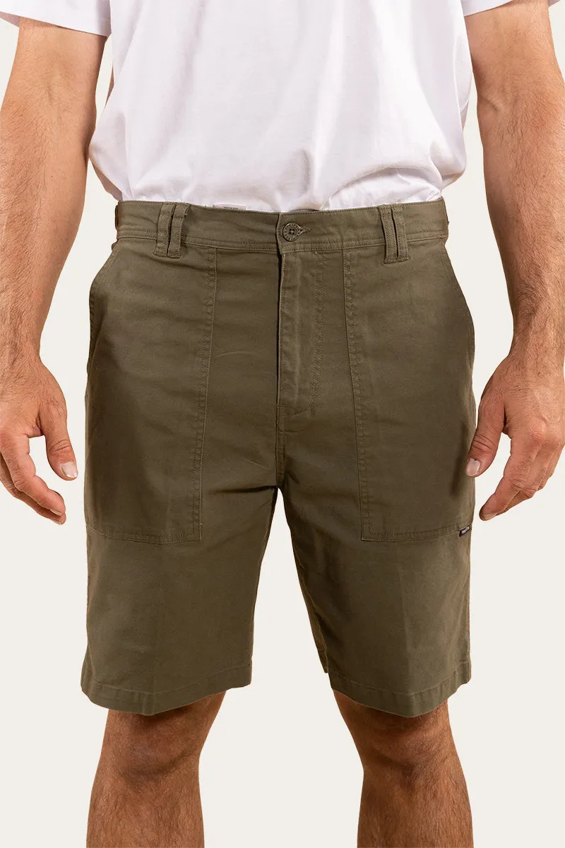 Lancaster Mens Cargo Short - Dark Khaki