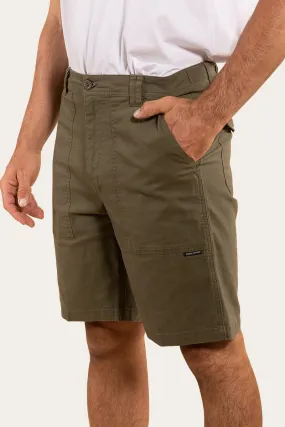 Lancaster Mens Cargo Short - Dark Khaki