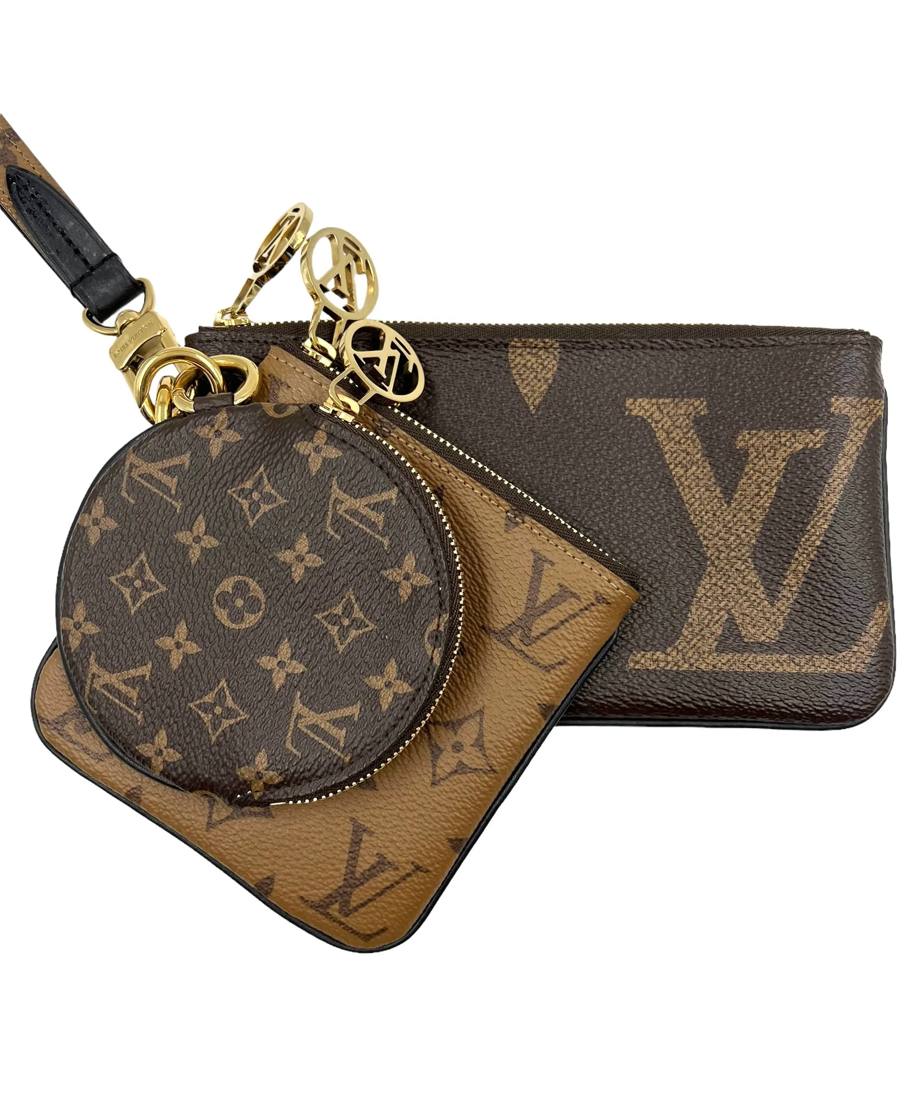 Louis Vuitton Giant Reverse Monogram Trio Pouch