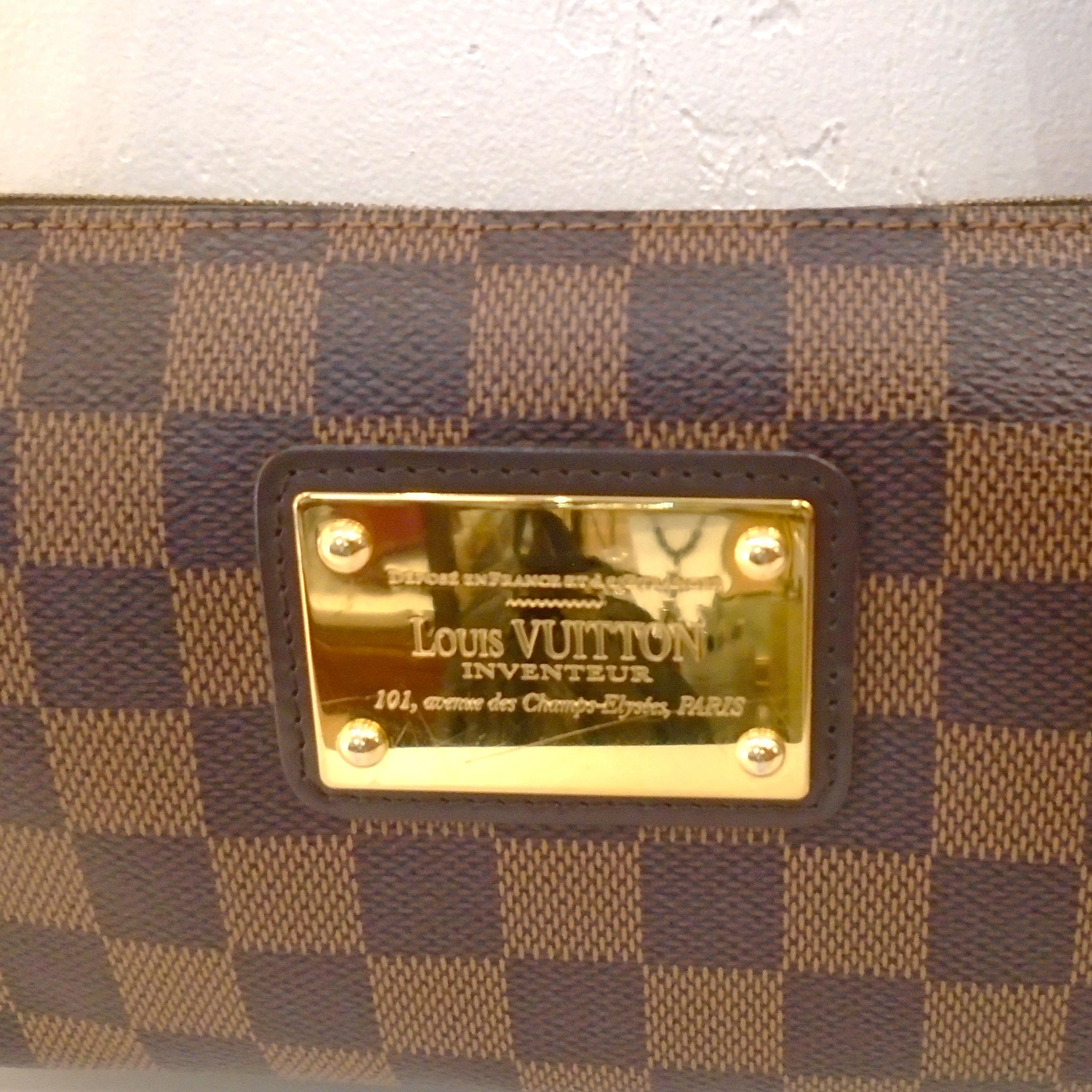 Louis Vuitton Vintage Damier Ebene Eva Pochette