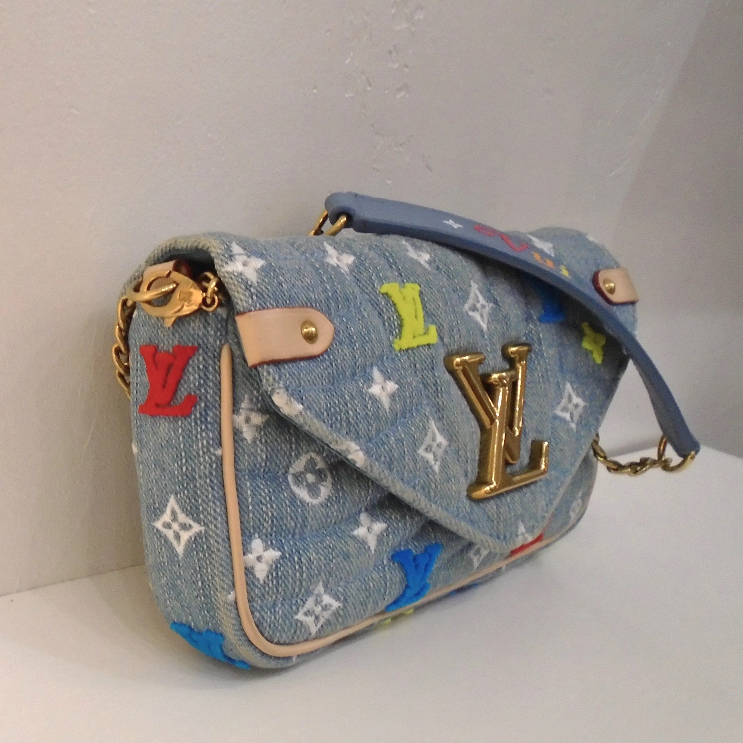 Louis Vuitton Vintage New Wave Denim WOC