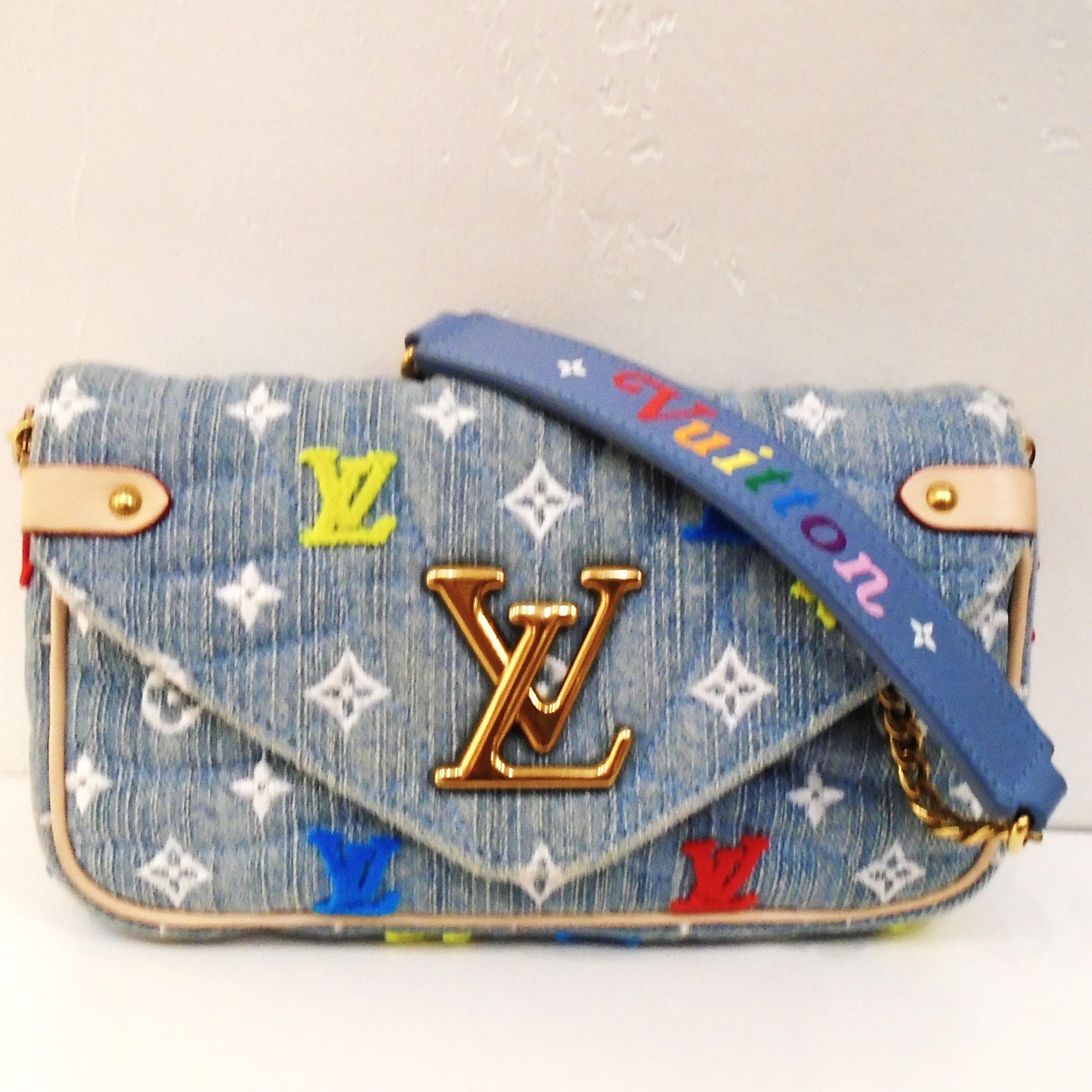 Louis Vuitton Vintage New Wave Denim WOC