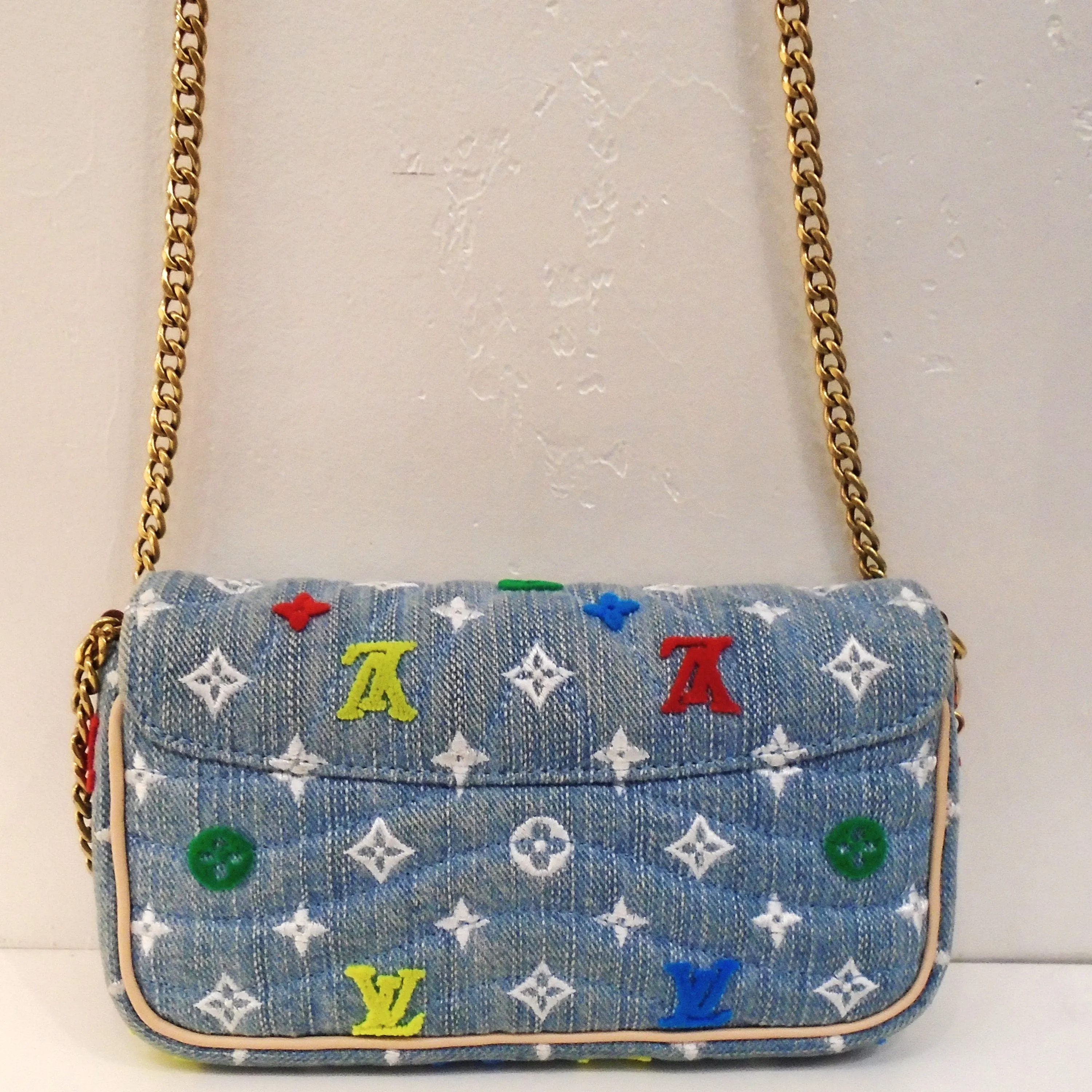 Louis Vuitton Vintage New Wave Denim WOC