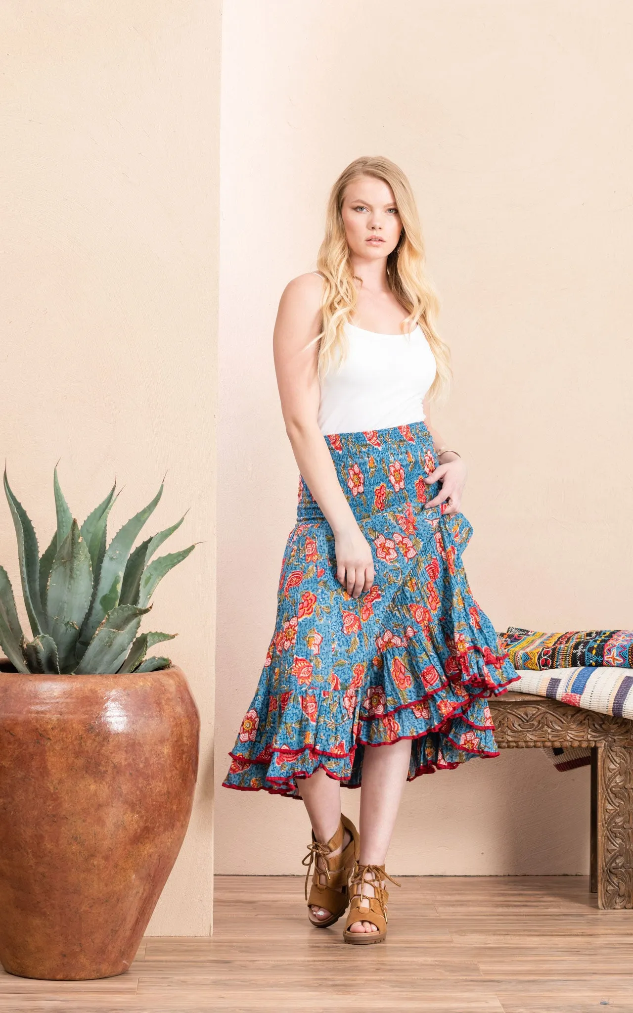 Macarena Skirt, Short, Siona Floral