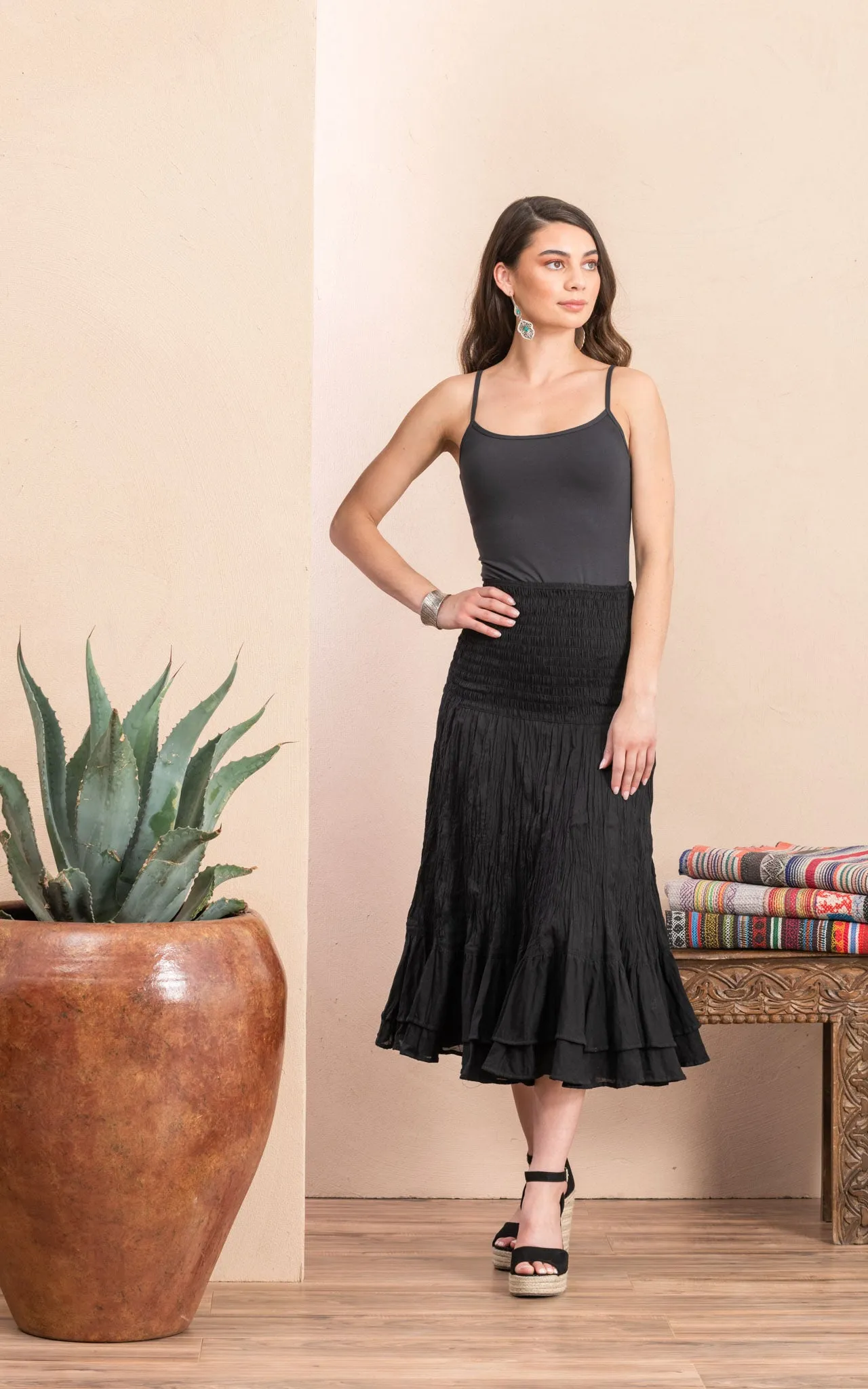 Macarena Skirt, Short, Solid Black