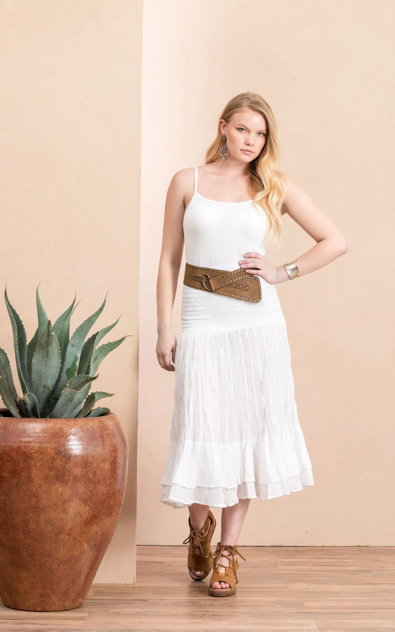 Macarena Skirt, Short, Solid White