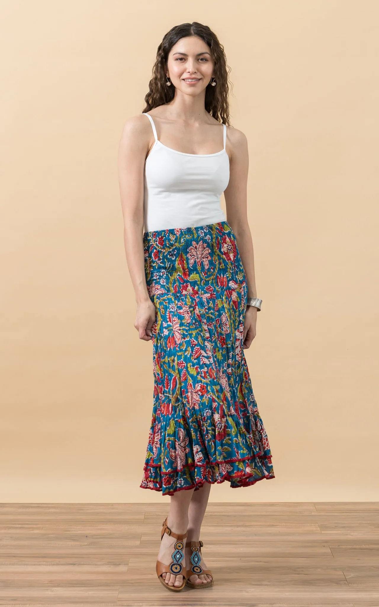 Macarena Skirt, Short, Zara Turquoise