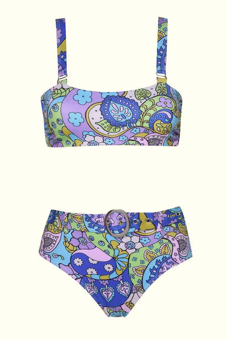 Marcie Psychedelic Bikini Top - SSA590 - S