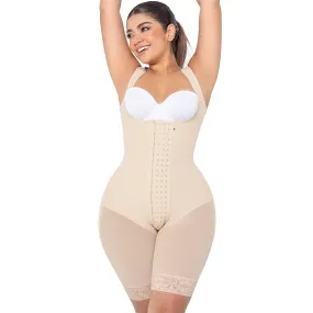 MARIAE RXC5330 Fajas Colombianas Reductoras Moldeadoras Daily Use Shapewear Bodysuit Mid Thigh & Open Bust