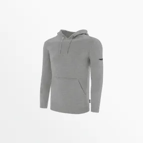 MEN'S BASIC FLEECE PULLOVER HOODIE WITH SLEEVE LOGO