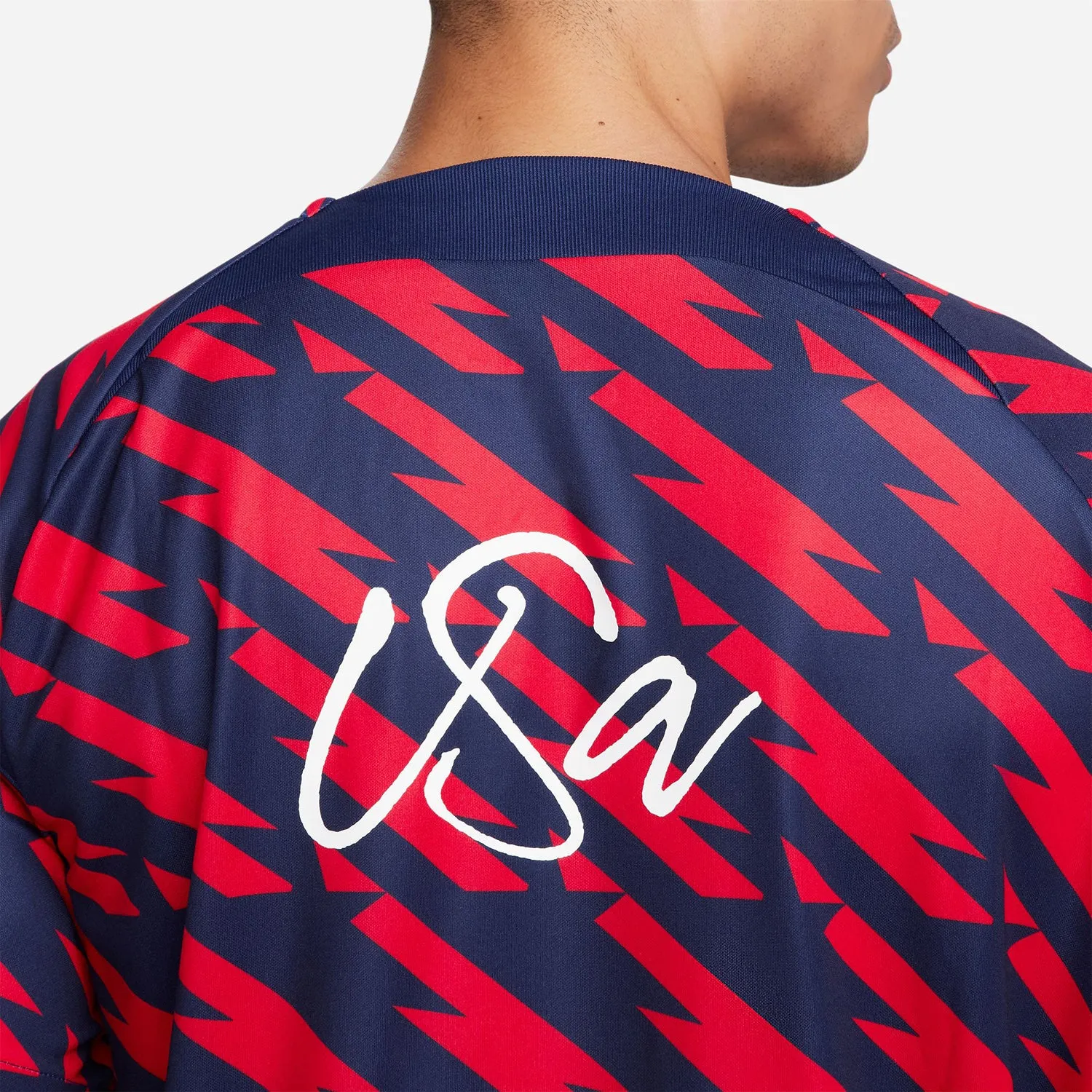 Men's Nike USMNT 2023 VW Pre-Match Red Top