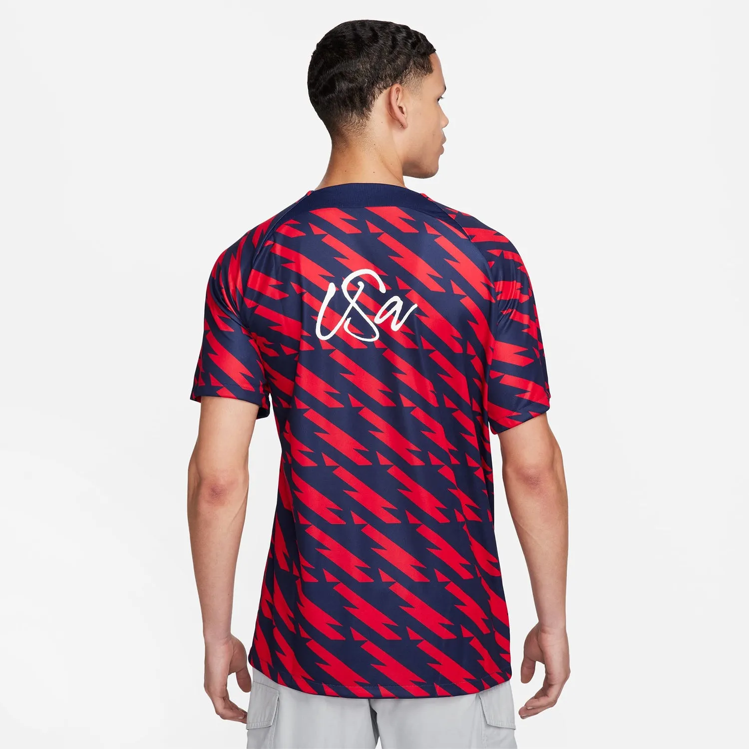 Men's Nike USMNT 2023 VW Pre-Match Red Top