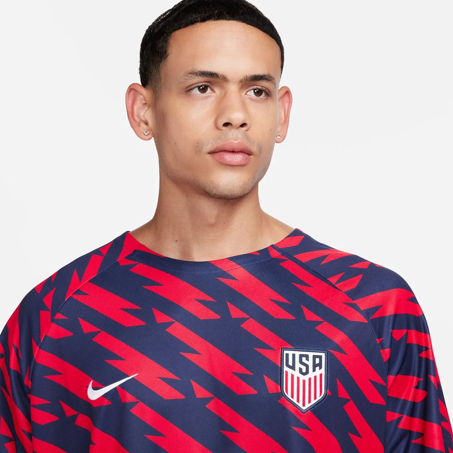 Men's Nike USMNT 2023 VW Pre-Match Red Top