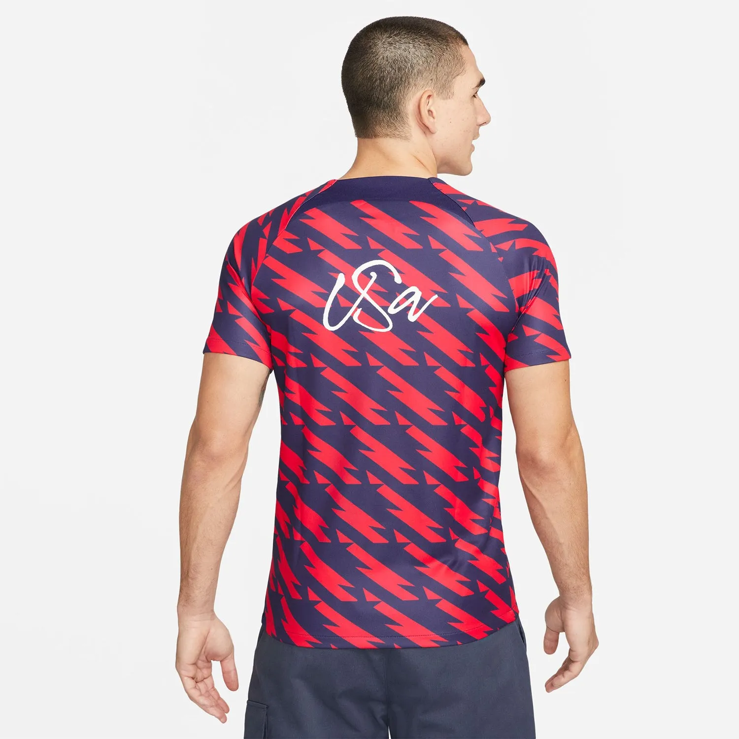 Men's Nike USWNT 2023 VW Pre-Match Red Top