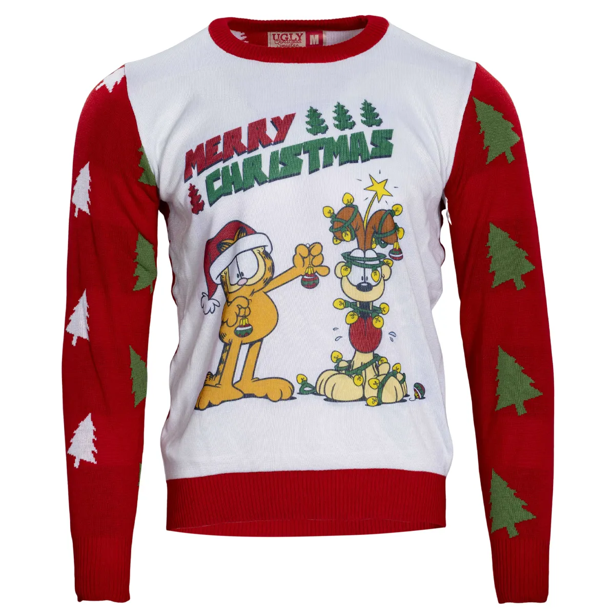 Merry Christmas Garfield Odie Xmas Tree Sweater