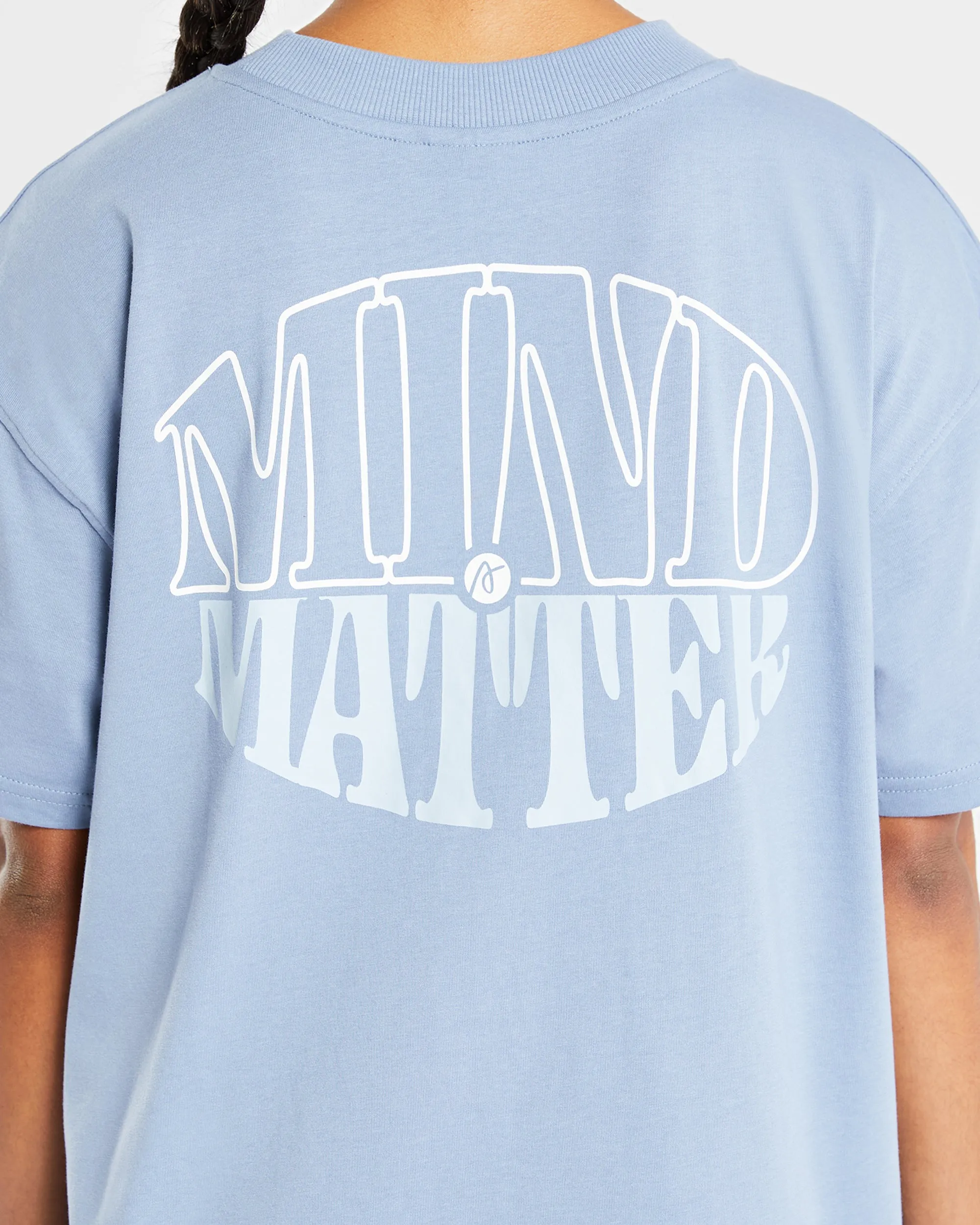 Mind Over Matter Oversized T Shirt - Blue