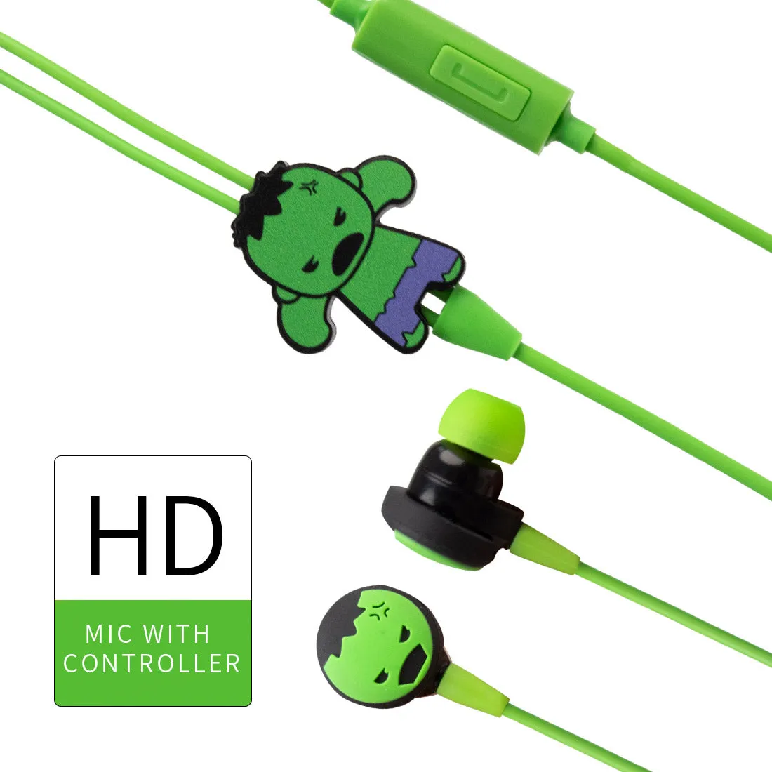 MINISO x Marvel - Cute Cartoon Silicone Earbuds with Mic