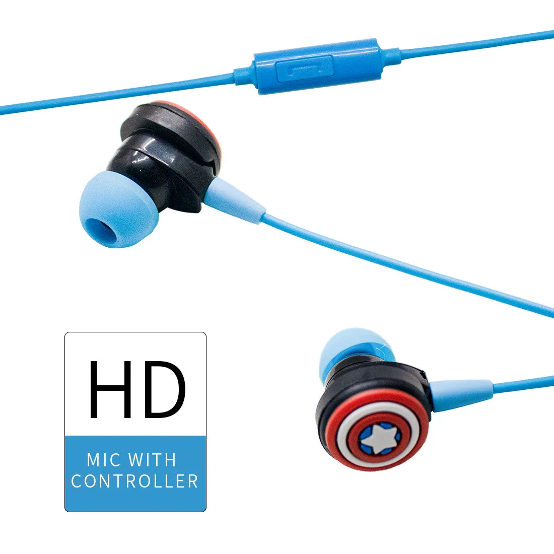 MINISO x Marvel - Cute Cartoon Silicone Earbuds with Mic