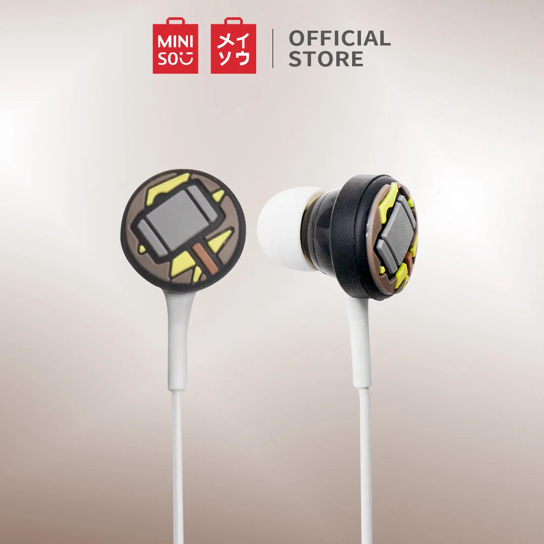 MINISO x Marvel - Cute Cartoon Silicone Earbuds with Mic