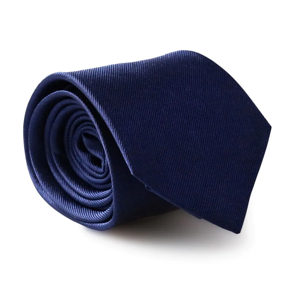 Navy Blue XL Silk Neck Tie