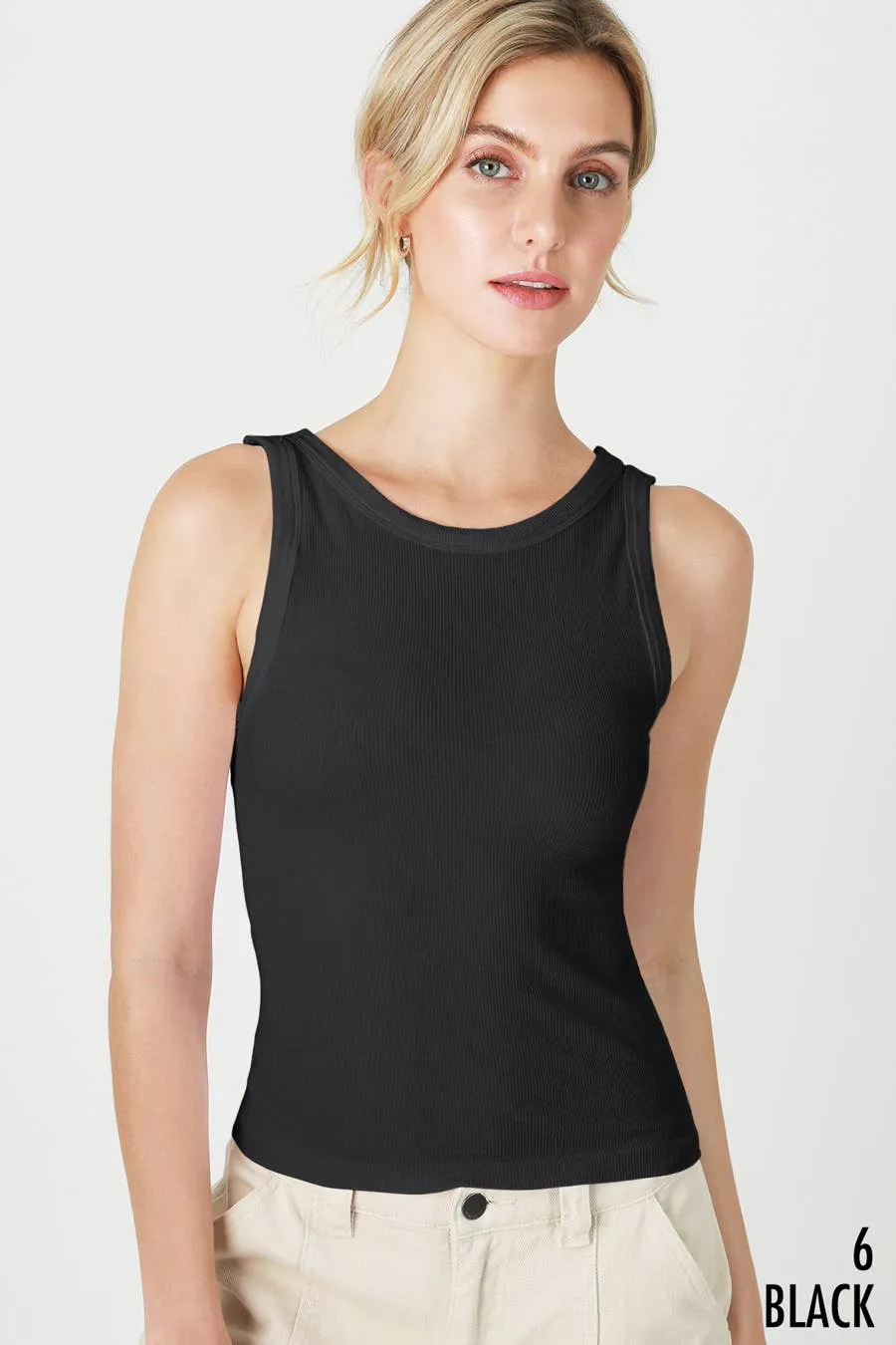 Nikibiki Reversible Ribbed Tank Top