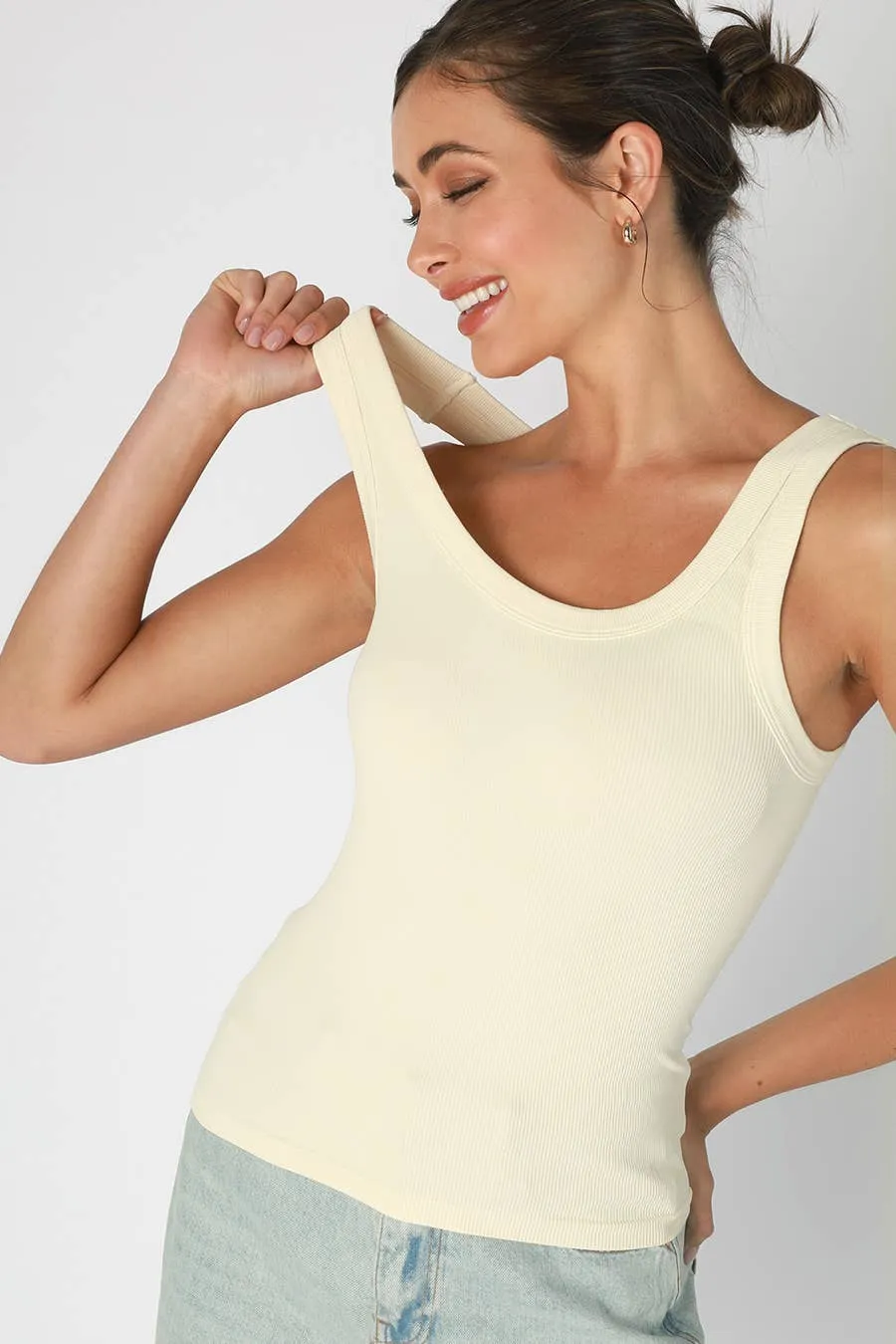 Nikibiki Reversible Ribbed Tank Top