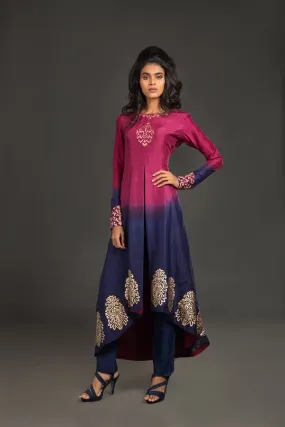 Ombre Kurta Set - Amethyst