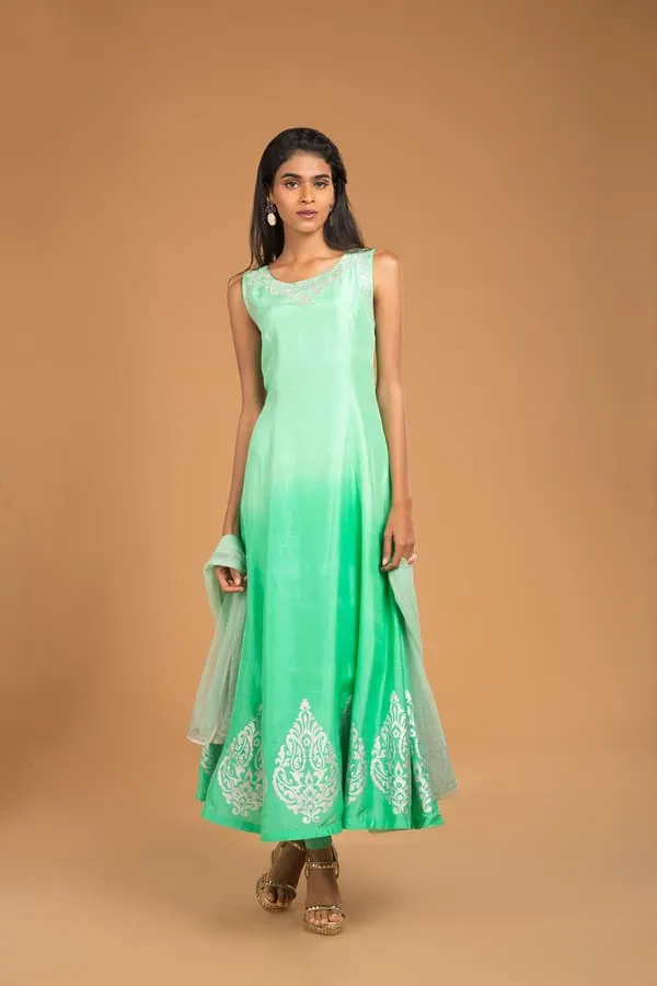 Ombre Kurta Set - Aurora