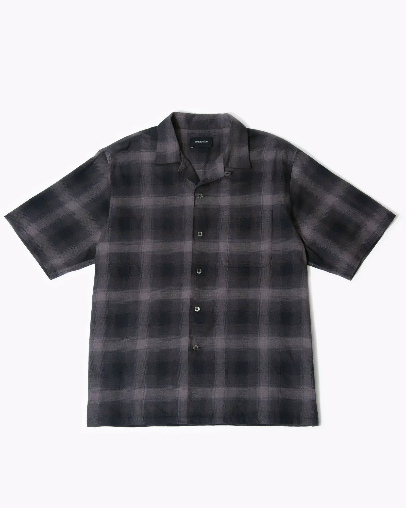 Ombre SS Shirt - Grey Plaid