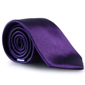 Plum Purple Skinny Silk Neck Tie