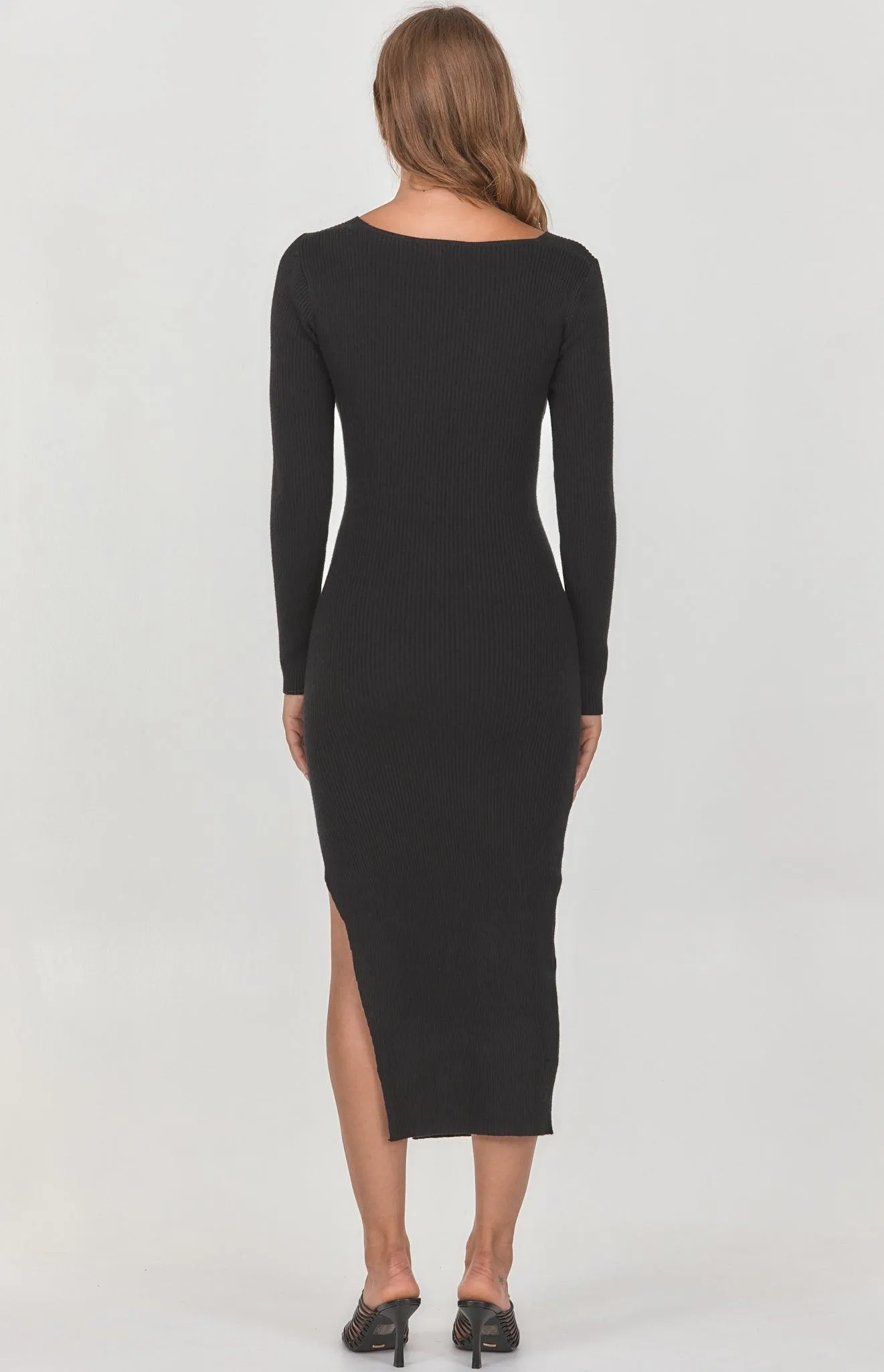 Portia Knit Dress - Black