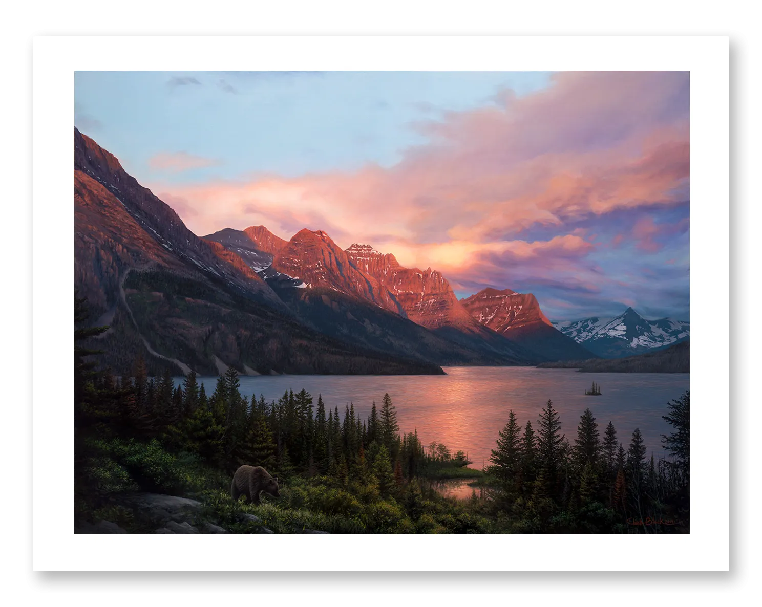 "A Lasting Impact" - Colorful Landscape Art Print