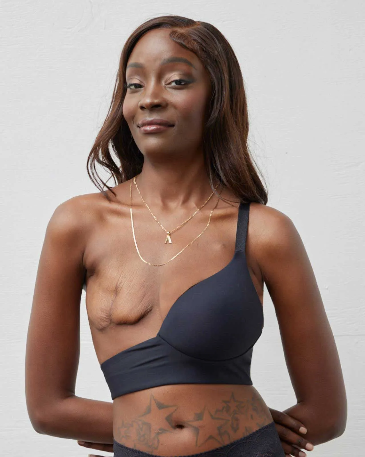 Rachel Unilateral Molded Left Cup Sling Bra