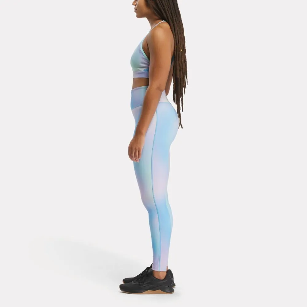 Reebok Apparel Women Lux Bold High-Rise Printed Leggings BOLCYA