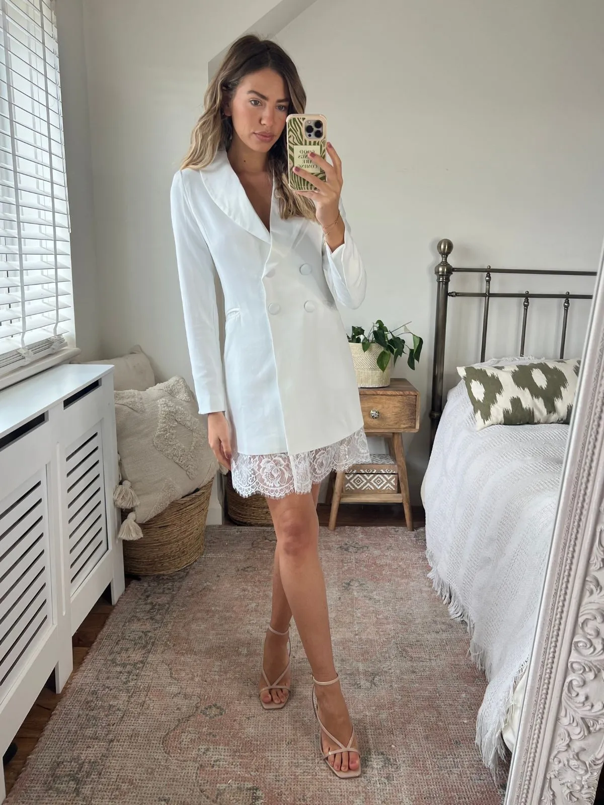 Rylee Blazer Dress / White