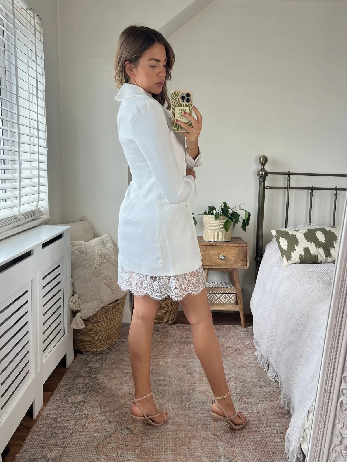 Rylee Blazer Dress / White