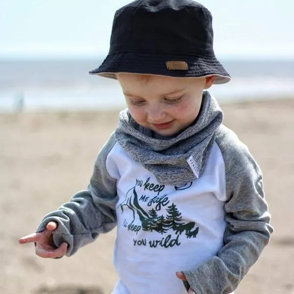 Safe and Wild Raglan Baseball Top