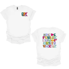 SBK Alphabet Tee or Sweatshirt