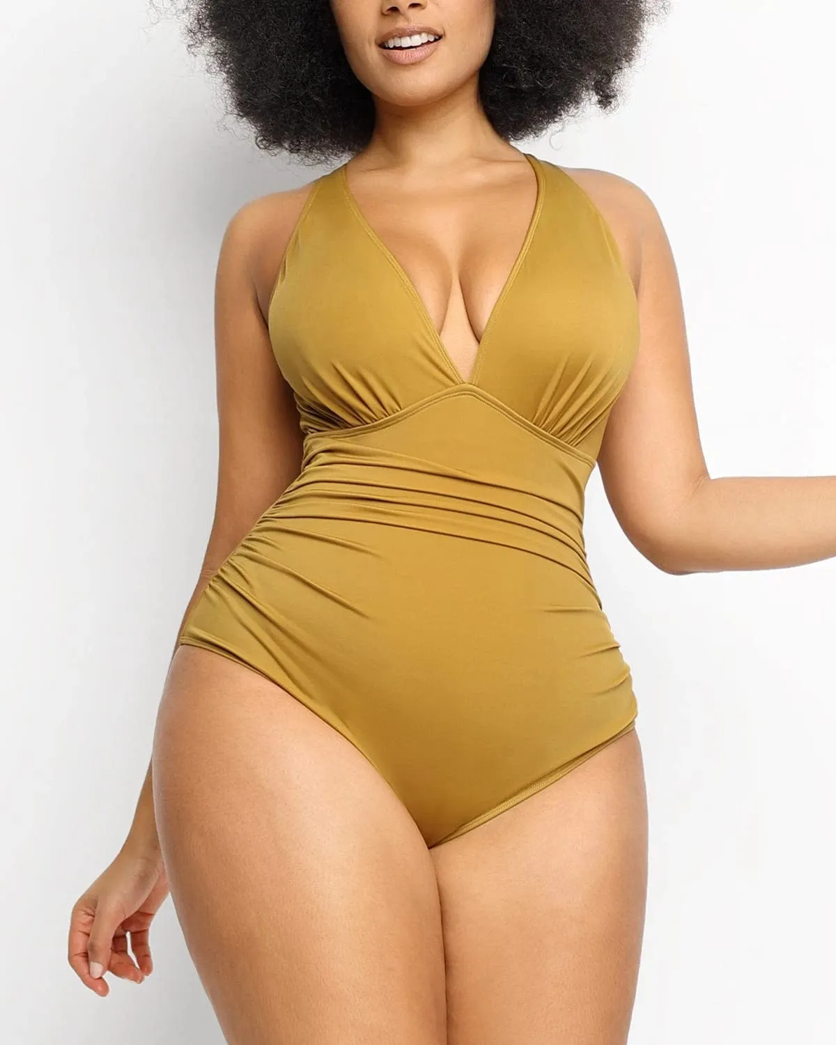 Smart Sculpt Plunge Cutout Swimsuit