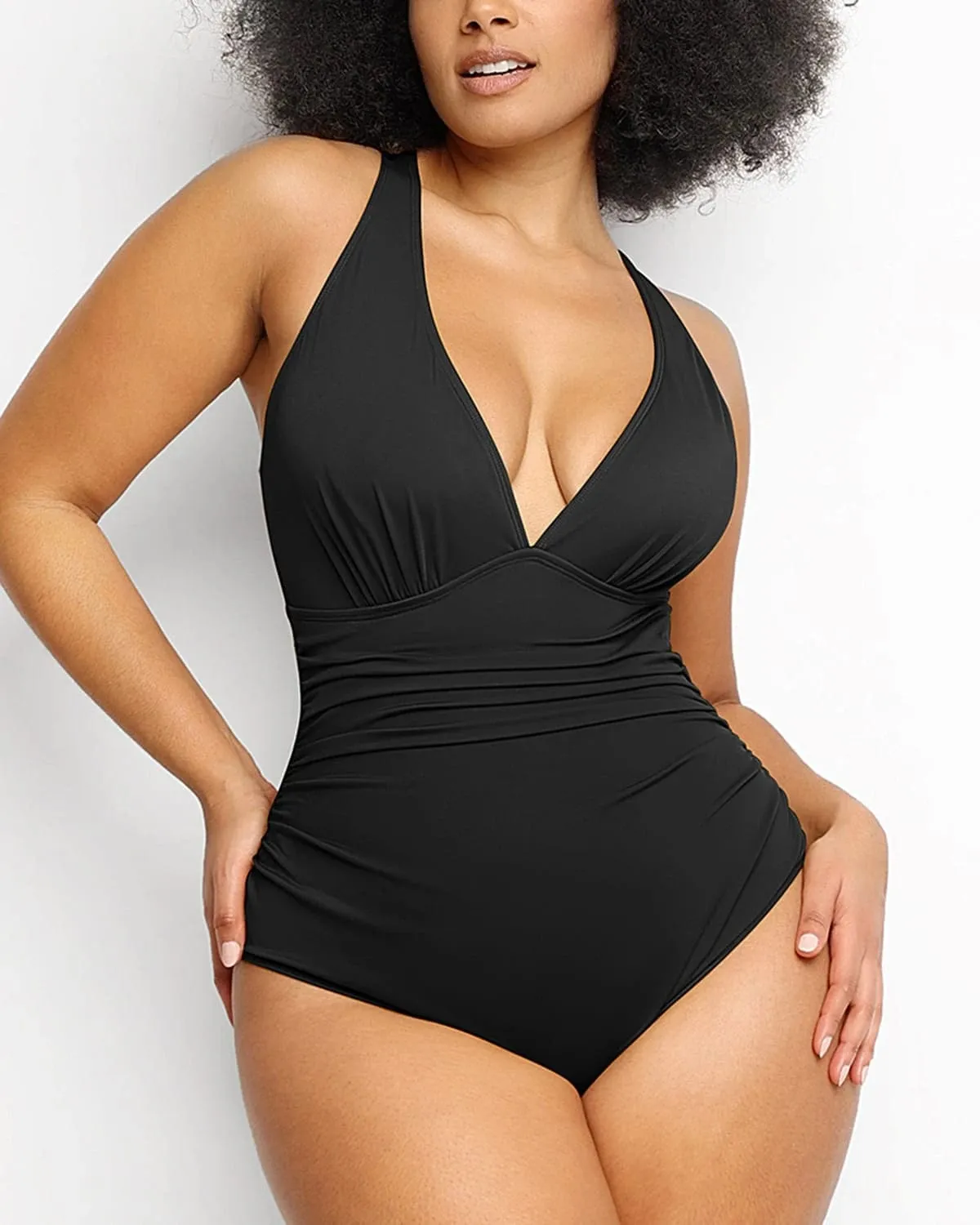 Smart Sculpt Plunge Cutout Swimsuit