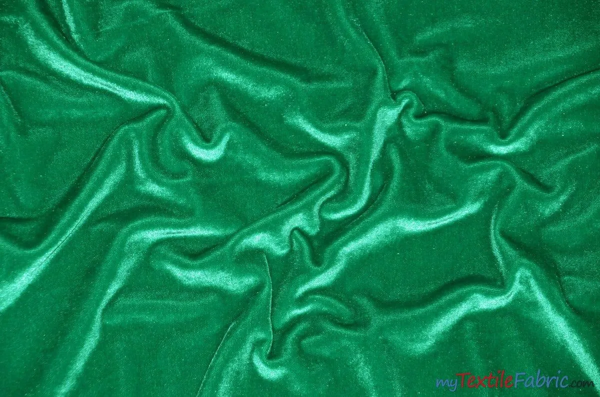 Soft and Plush Stretch Velvet Fabric | Stretch Velvet Spandex | Sample Swatch