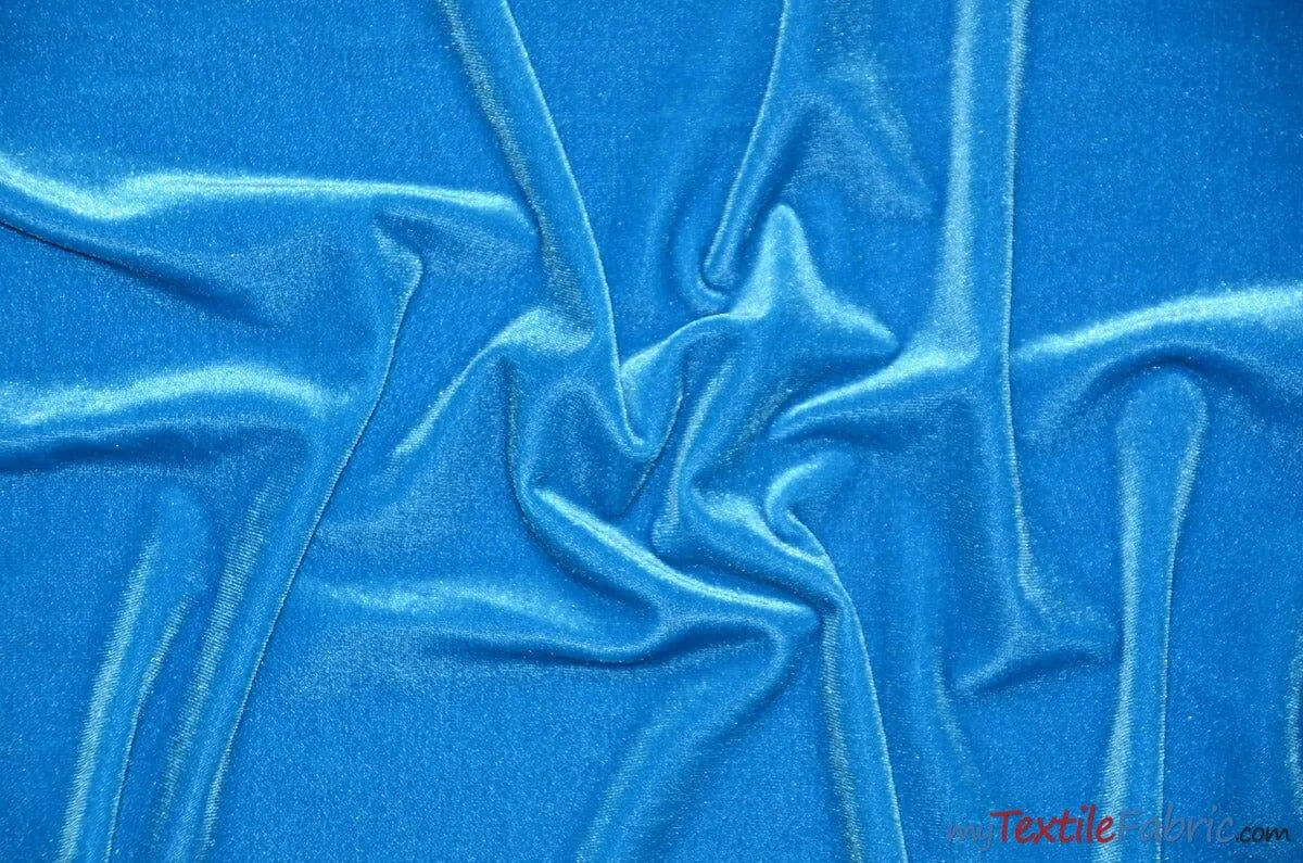 Soft and Plush Stretch Velvet Fabric | Stretch Velvet Spandex | Sample Swatch