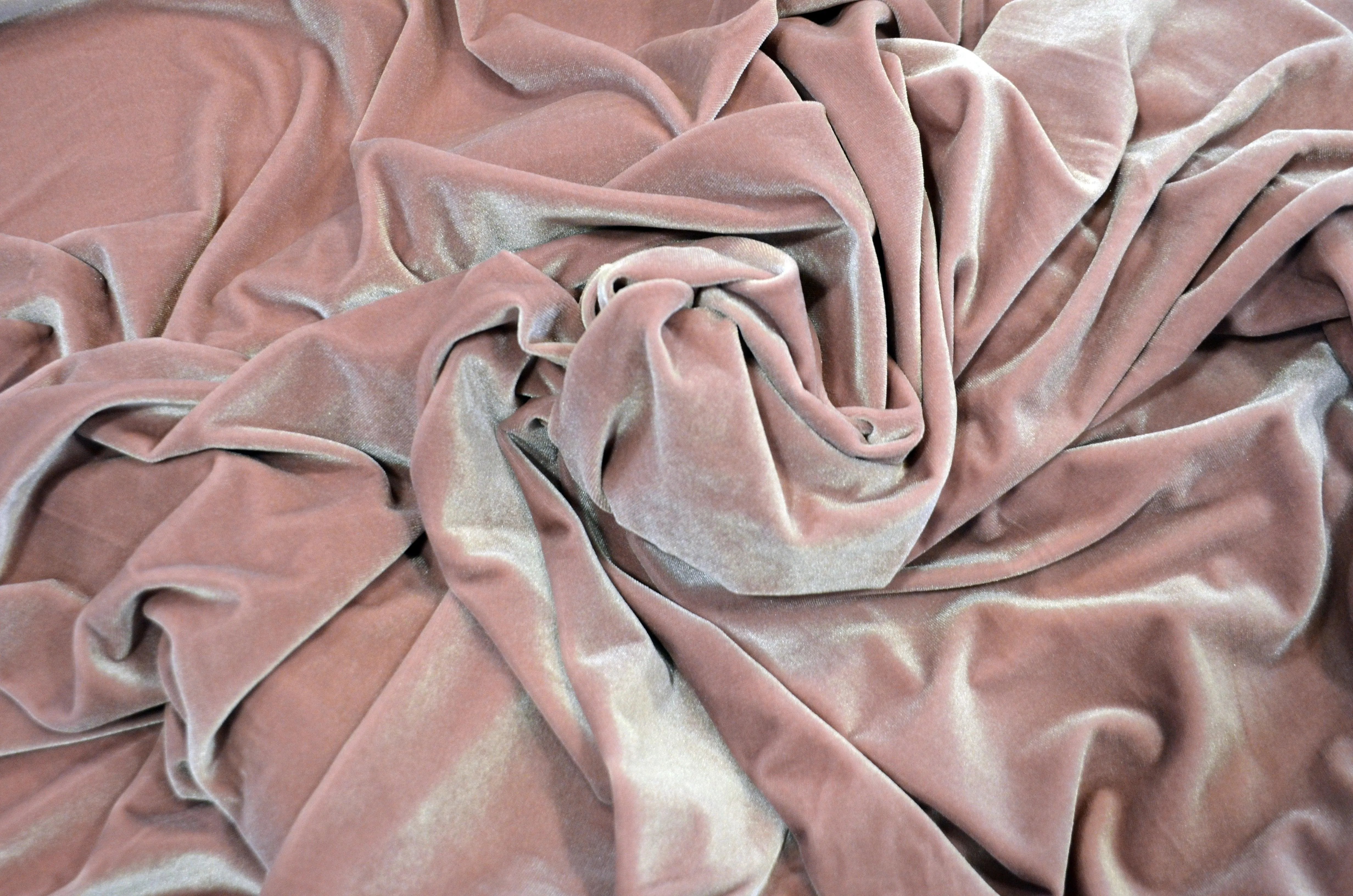 Soft and Plush Stretch Velvet Fabric | Stretch Velvet Spandex | Sample Swatch