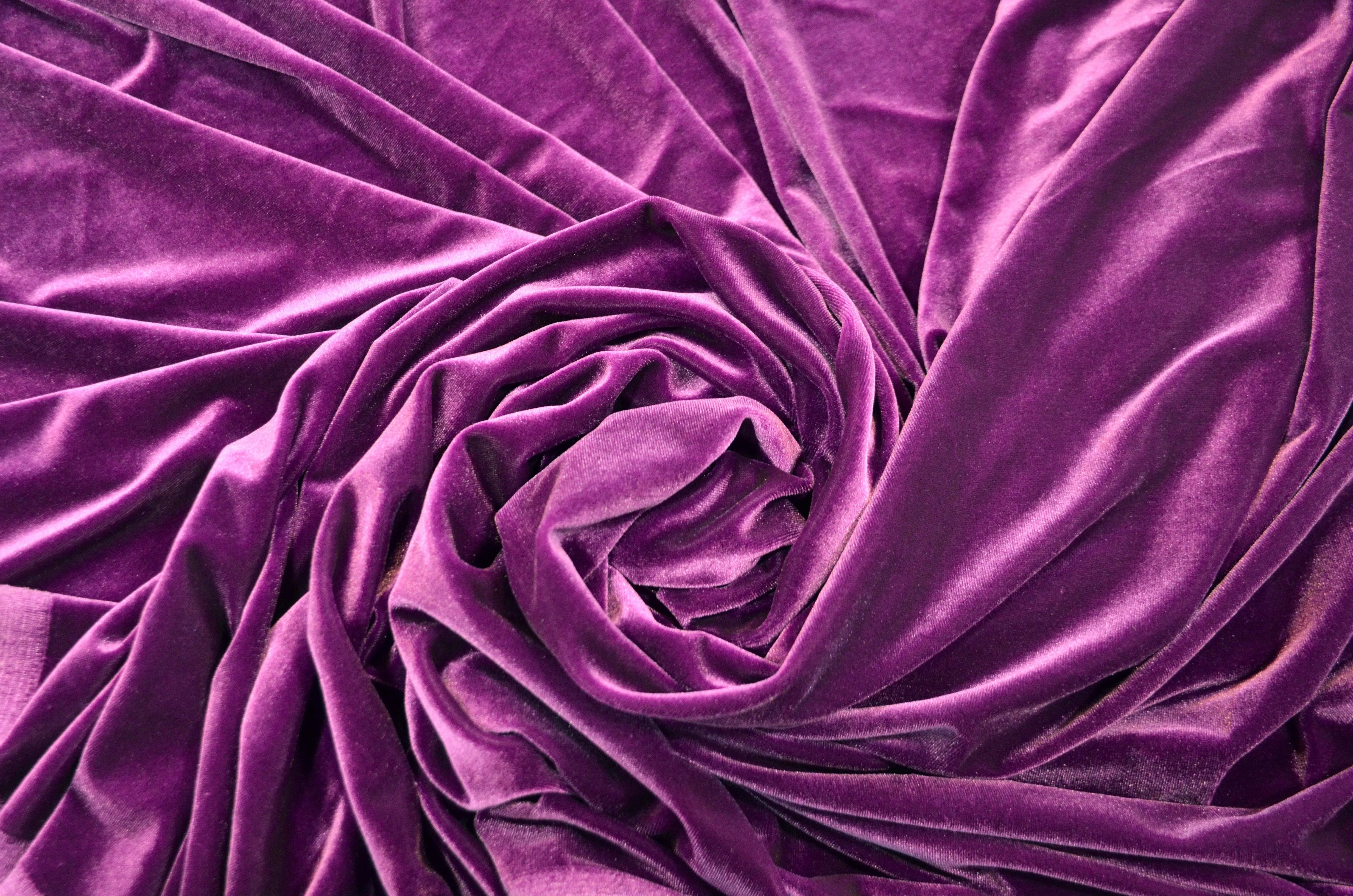 Soft and Plush Stretch Velvet Fabric | Stretch Velvet Spandex | Sample Swatch