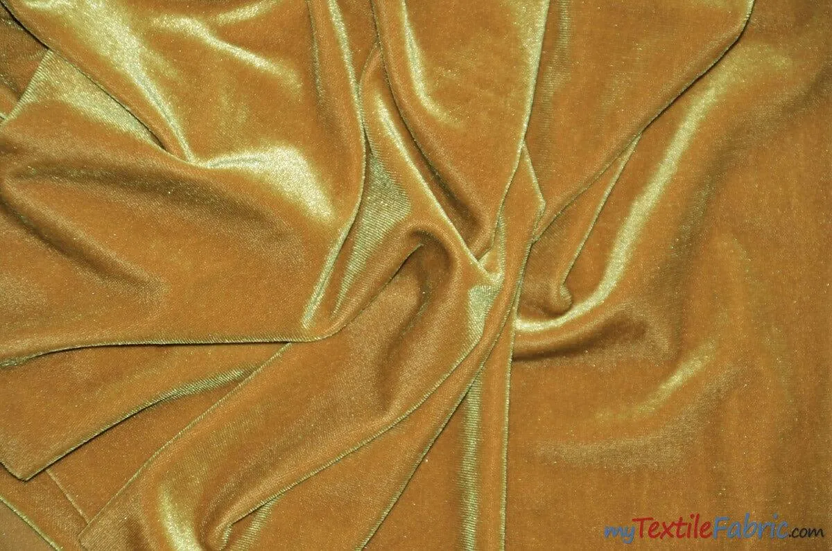 Soft and Plush Stretch Velvet Fabric | Stretch Velvet Spandex | Sample Swatch