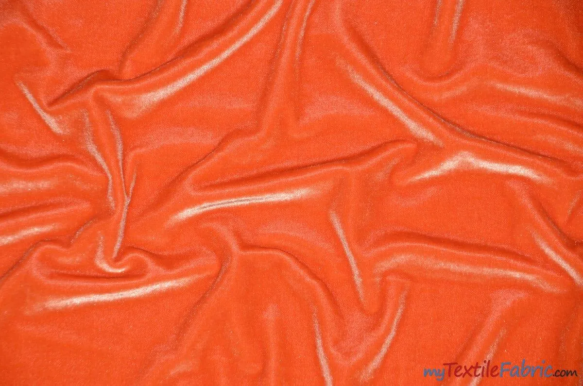 Soft and Plush Stretch Velvet Fabric | Stretch Velvet Spandex | Sample Swatch