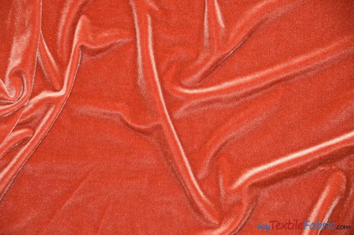 Soft and Plush Stretch Velvet Fabric | Stretch Velvet Spandex | Sample Swatch