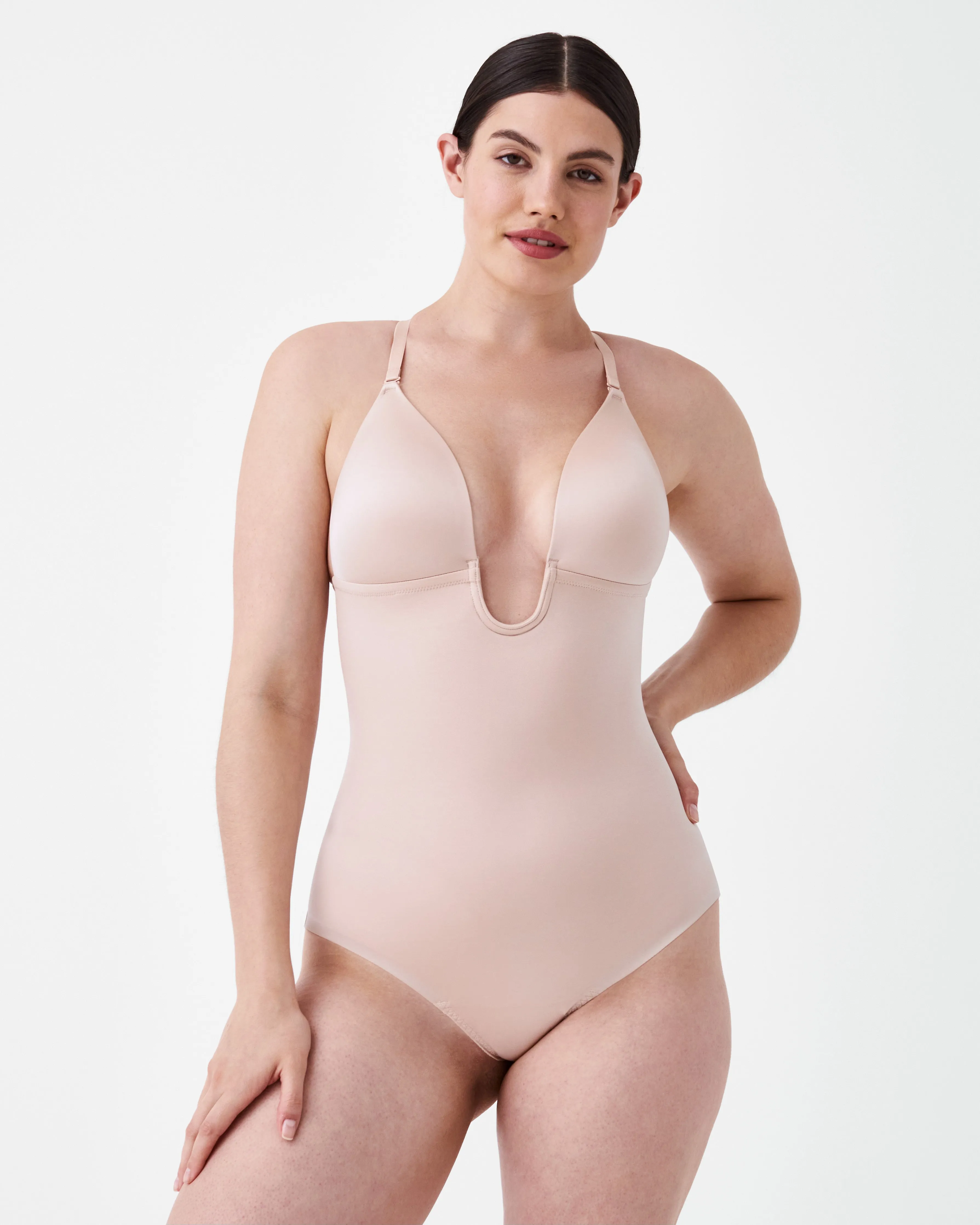 SPANXshape™ Suit Your Fancy Plunge Low Back Thong Bodysuit