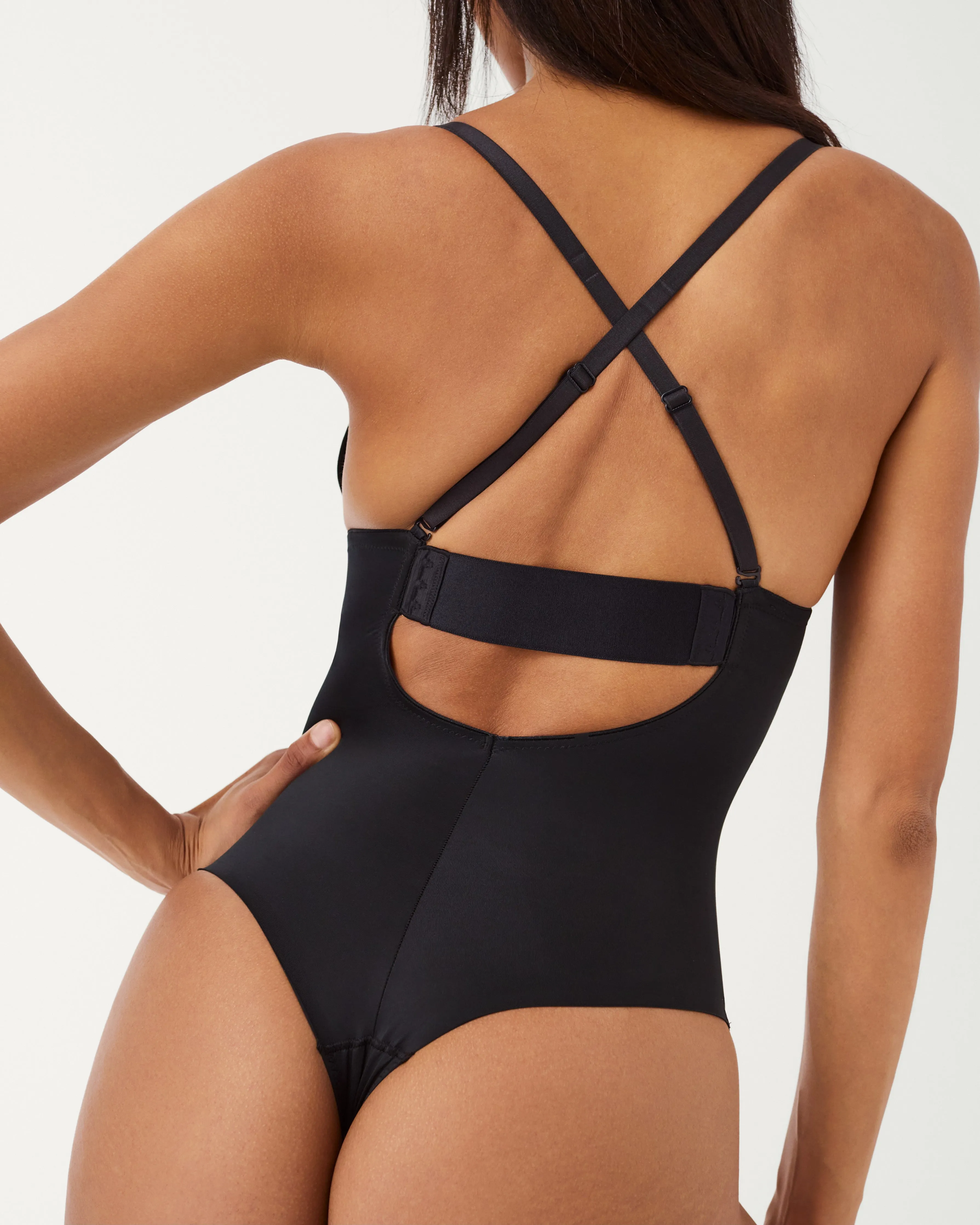 SPANXshape™ Suit Your Fancy Plunge Low Back Thong Bodysuit