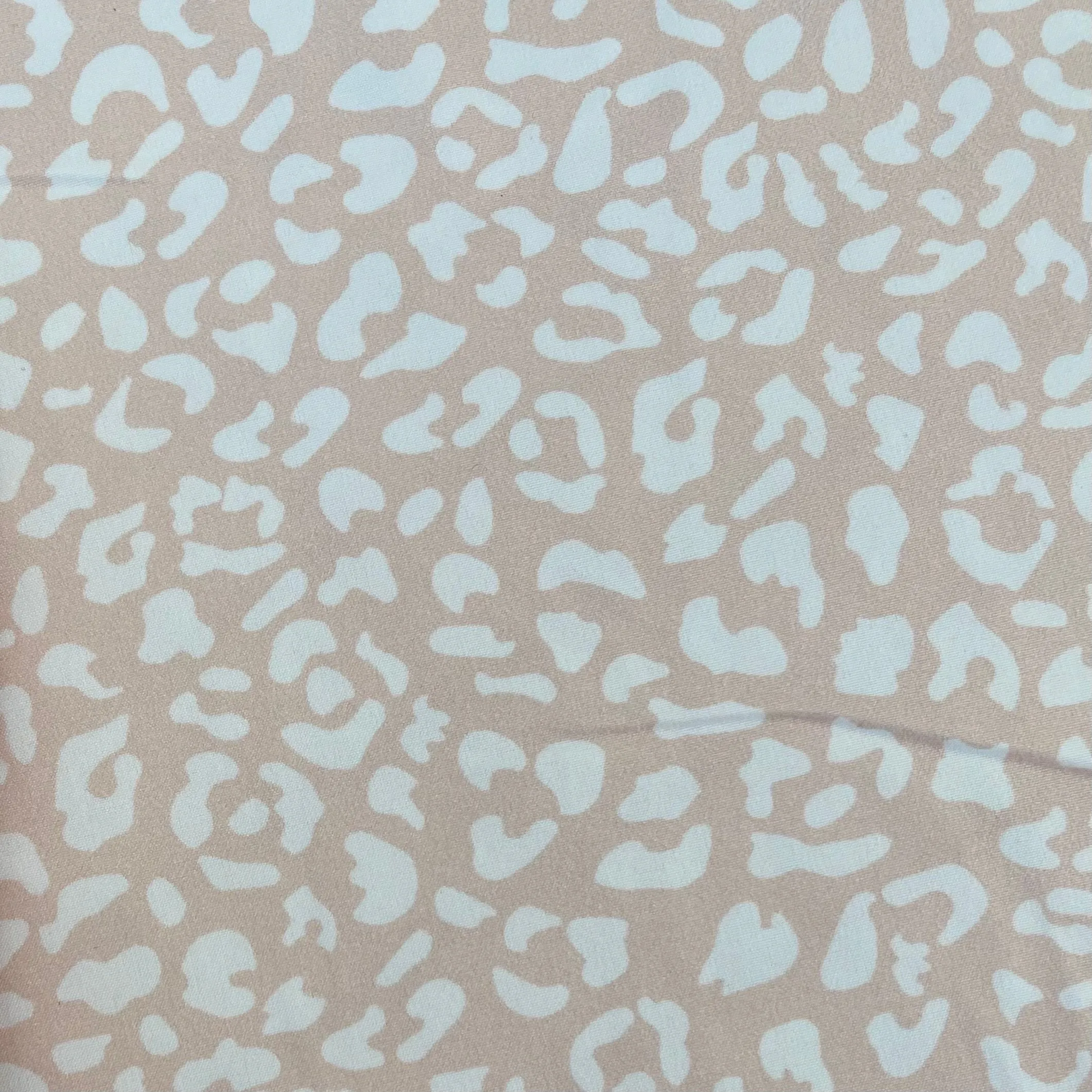 Stretch Woven - Blush Leopard - 52" Pre-Cut